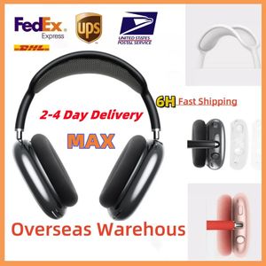 EE. UU. Para AirPods Max Bluetooth Aurices Accesorios auriculares Transparentes TPU Silicona sólida impermeable Case de protección AirPod Maxs Auriculares Cubierta de auriculares