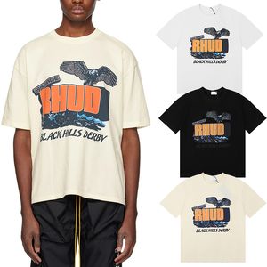 USA Style Eagle Black Hills Tee Designer T-shirt Printemps Eté Casual Mode Skateboard Hommes Femmes Tshirt 24ss 0125