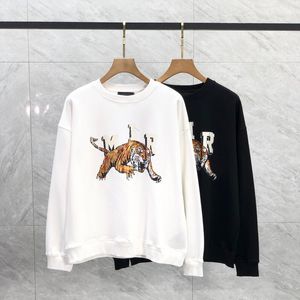 USA Style Plus Taille Hommes Sweat À Capuche Tiger Flaw Imprimer Automne Hiver Mode Oversize Coton High Street Multi Couleur Skateboard Sweat