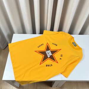 USA Style Lettres Étoiles Imprimer Tee Designer T-shirt Printemps Eté Casual Mode Skateboard Hommes Femmes Tshirt 24ss 0127