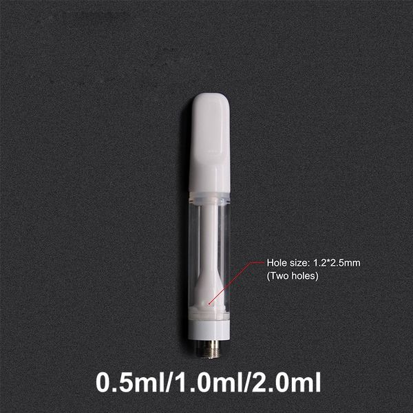 USA UK UK Popular A15 Vapes Atomizador vacío 510 Presión 0.5ml 1.0ml 2.0ml Batería de cerámica Carretos Carretizadores Vaporizador de lápiz Cartridges de vape transparente para aceite grueso con caja de espuma