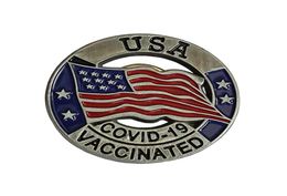 USA États-Unis Flag Vacciné Pin de récipient de broche