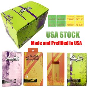 USA warehouse Prefilled 1g carts Packagings gift box with 1g prefilled CAKE/ALIENLABS/packwoods ship from USA