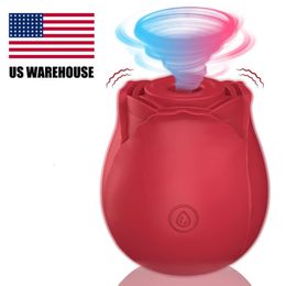 VS Warehouse Stock Amazon Hot Sale Sex Toys Adult G Spot Red Rose Vibrator For Women Clitoral Sucking Vibrator