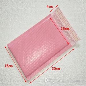 Bruikbare ruimte roze Poly bubble Mailer Cadeaupapier enveloppen opgevulde zelfsluitende verpakkingszak fabriek 248 g