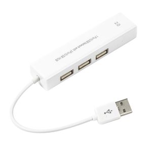 Hub USB 2.0 3 ports avec adaptateur de carte réseau Ethernet LAN 10/100 Mbps