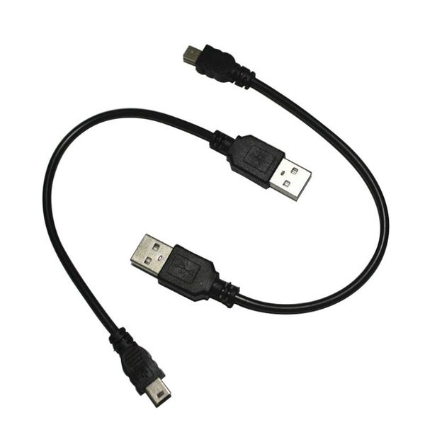 Cable de cargador de datos macho USB 2.0 A a Mini B de 5 pines para cámara GPS MP3 MP4, 200 unids/lote