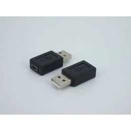 Adaptador USB 2.0 Mini 5p USB Masculino a femenino conector USB de puerto T grande a puerto pequeño