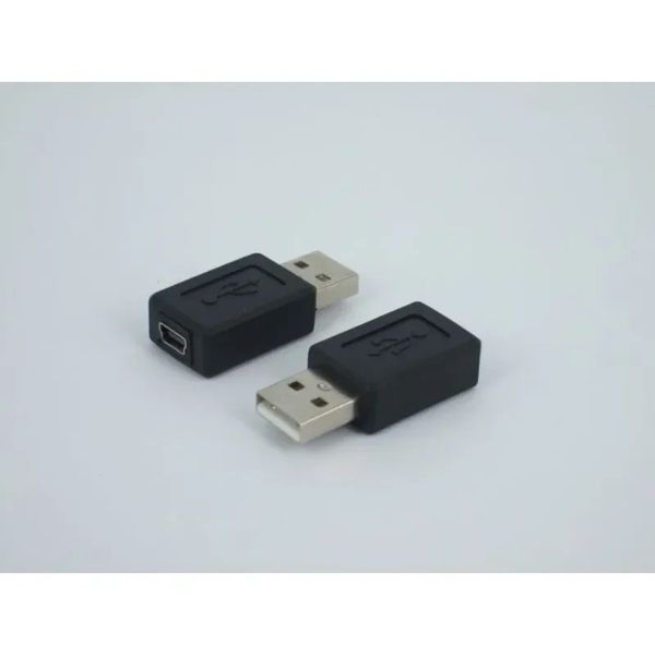 Adaptateur USB 2.0 Mini 5p Male USB Male à un connecteur USB de port T femelle Grand à petit port