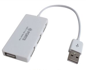 USB 2.0 Multiple 4 Port USB Hub Adaptateur Pour Ordinateur Portable Tablet PC Macbook Soutien Windows 7 Win 8 Mac