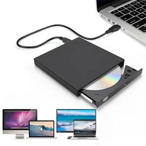 USB 2.0 Portable DVD Optical Drive CD / DVD-ROM CD / DVD-RW Braureur de lecteur Slim Reader Recorder Portatil pour Windows Mac OS