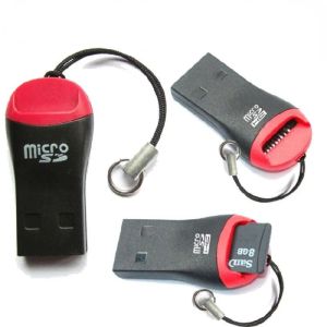 USB 2.0 T-Flash Micro SD TF-geheugenkaartlezer Mini Carton Whistle Style Portable eenvoudig te dragen mobiele telefoon microSD-kaart