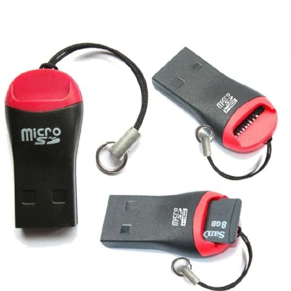 USB 2.0 T-Flash Micro SD TF Memory Memory Carte Reader Mini Carton Whistle Style Portable Facile To Carte MicroSD Téléphone Facile