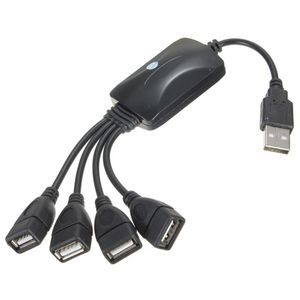 USB 2.0 tot 4 poort Hub Hoge snelheid 480 Mbps USB Splitter Kabeladapter voor computer Laptop PC Notebook DHL FEDEX EMS GRATIS schip