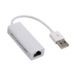 USB 2.0 câblé USB vers la carte réseau RJ45 10/100 Mbps USB vers RJ45 Adaptateur LAN RJ45 Carte réseau pour ordinateur portable PC Windows 7 8 10 11