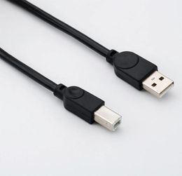 Câble d'impression USB 20 A mâle à B mâle, 15m, en cuivre pur, bouche carrée noire, câble de données pour imprimante 2777983