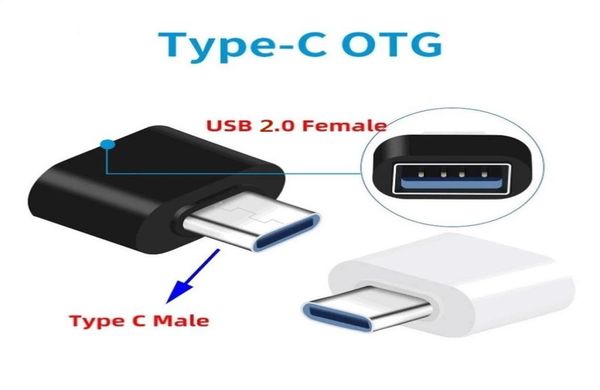 USB 20 Type C OTG Cable Adapter USBC Convertisseur pour App 5S plus 4C Samsung Mouse Keyboard Disque USB Flash8949547