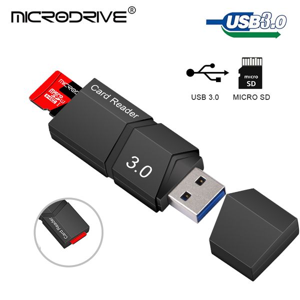 USB 3.0 / 2.0 Flash TF Memory Memory Card Reader / Micro Mini SD Carte Adaptateur / 2 en 1 lecteur de carte USB pour les cartes Micro Carte SD
