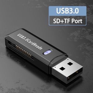 USB 3.0/2.0 TF SD Card Reader CardReader Micro SD -kaart naar USB Adaper Smart Card Reader Memory SD -laptopaccessoires