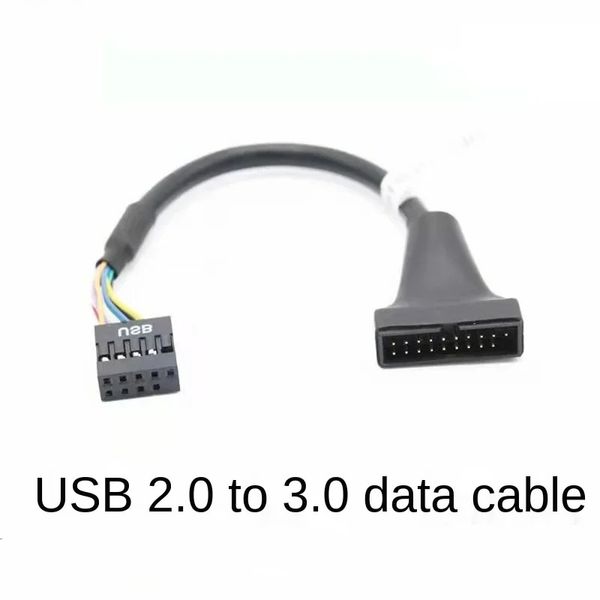 USB 3.0 20 PIN Macho a USB 2.0 9 pin Cable femenino para el panel accionario