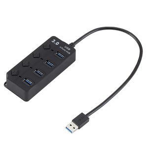 USB 3.0 4-port HUB with key switch 4HUB hub usb3.0 one drag four usb3.0 splitter