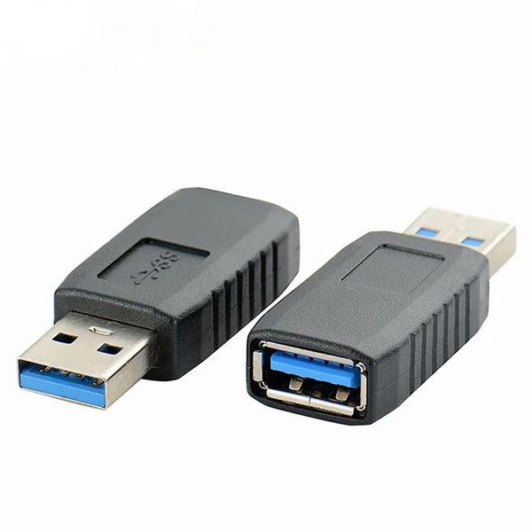 Connecteur d'adaptateur USB 3.0 mâle à une femme extension mf coupleur noir / pour convertisseur d'ordinateur portable PC Convertisseur durable