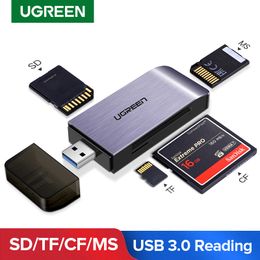 Lecteur de carte USB 3.0 SD Micro SD TF CF MS Compact Flash, adaptateur de carte mémoire intelligente pour ordinateur portable, accessoires vers lecteur de carte SD