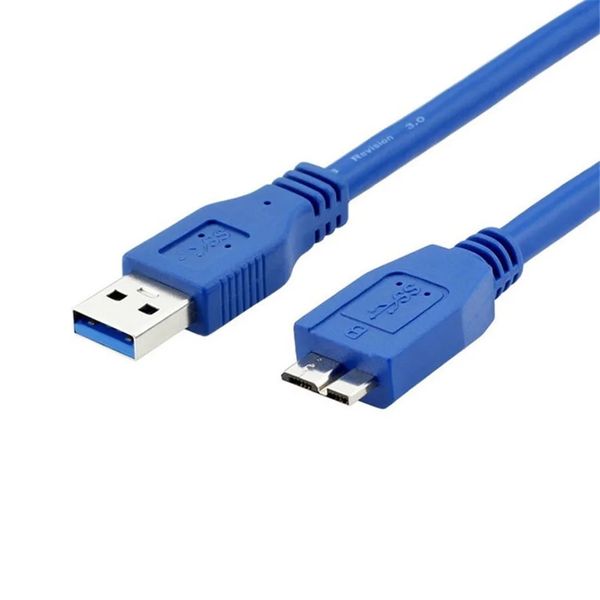 Câble de données USB 3.0, câble de disque dur, paire de tête mâle de copie vers câble d'extension Micro 3.0B, charge rapide multifonctionnelle noire c