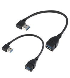 USB 3 0 Extension Cable Een linker rechtshoek mannelijk naar vrouwelijk pakket van 2 blackleft rechterhoek2773087