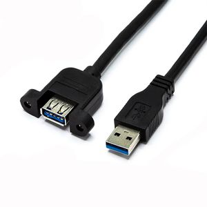 USB 3.0 man-vrouw-verlengkabel met oorvast schot, USB-verlengkabel, snel opladen