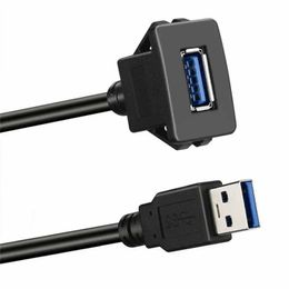 USB 3.0 paneel spoelbevelbevangskabel met gesp voor autolruckboot motorfiets dashboard 1mfor vrachtwagen dashboard kabel