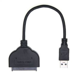 USB 3.0 naar Sata 22-pins adapterconverterkabel voor 2,5 inch externe SSD HDD harde schijf