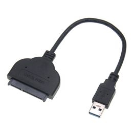 Extension de câble USB 3.0 vers SATA Connecteurs de câbles d'ordinateur prenant en charge un disque dur externe SSD HDD de 2,5 pouces