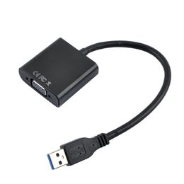 USB 3.0 naar VGA Multi-Display Adapter Converter Externe Video Grafische Kaart Gratis DHL verzending