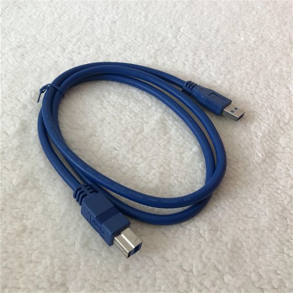Adaptateur USB 3.0 Type A mâle vers Port d'imprimante USB B, câble d'alimentation d'extension de données mâle 1M bleu