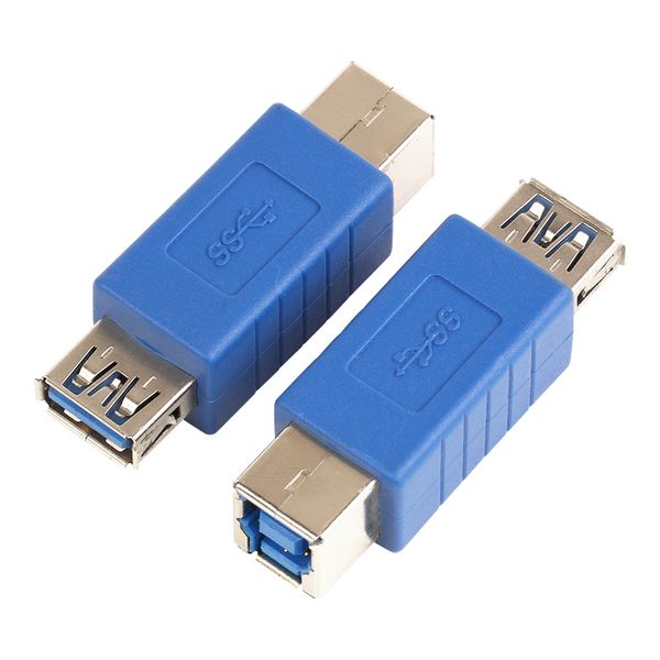 Connecteur bleu USB 3.0 Type B, prise femelle vers imprimante, prise femelle de Type A, adaptateur de prise d'alimentation cc pour PC