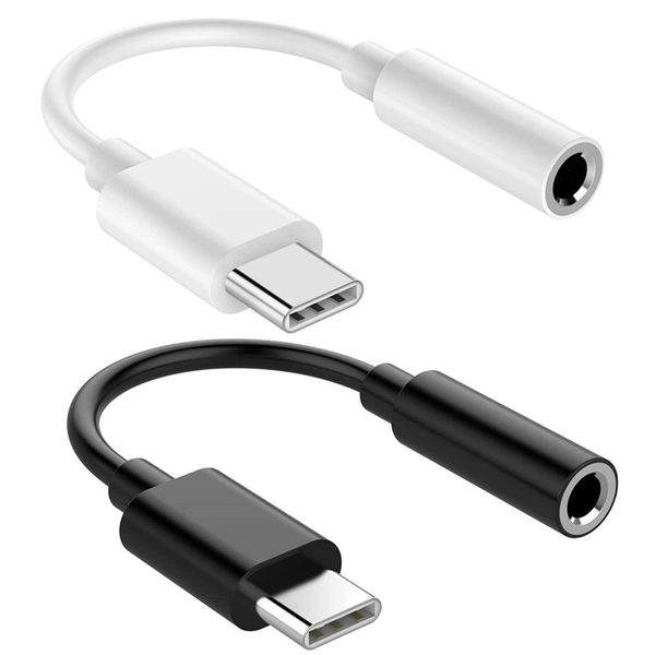 Cables adaptadores de audio tipo C a Jack de 3,5 mm de USB-C para teléfono inteligente Samsung Xiaomi Letv