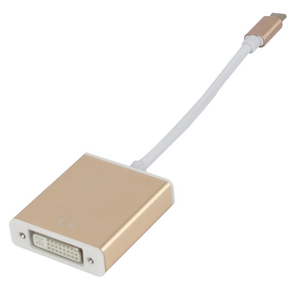 USB 3.1 type-c vers DVI type C vers DVI 1080P adaptateur connecteur de câble vidéo pour Macbook PC tablette 60 PCS/LOT