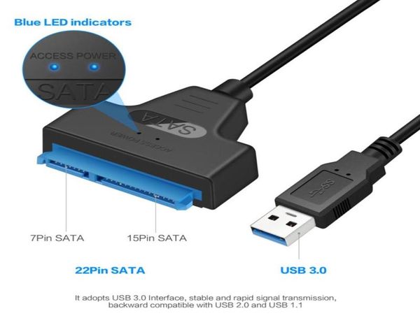 Connecteur de câble USB 30 Type C 6 Gbps disque dur externe SSD HDD de 25 pouces Sata III8139873