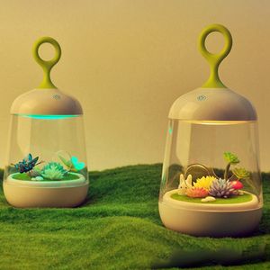 USB 3D Plant DIY LED Kleurrijke Vogel Kooi Nachtlampje Tafellamp Nachtlampje Oplaadbare Nieuws Controle Baby Slaapkamer Nachtlicht