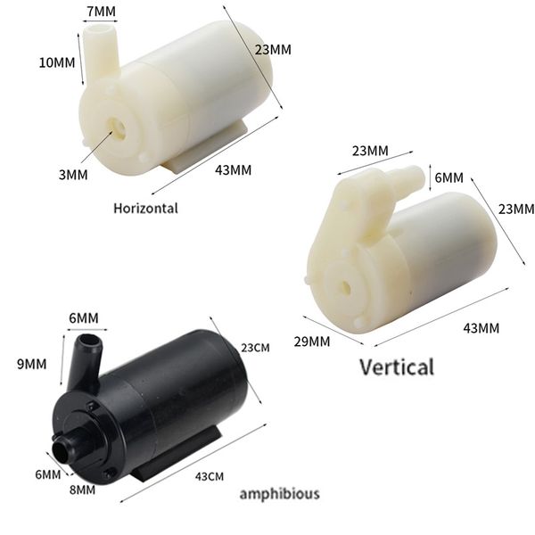 USB 5V bajo voltaje Bomba de agua pequeña micro mini bomba sumergible ultra silenciosa USB USB Fuente de plantación de vegetales hidropónicos Fuente S1