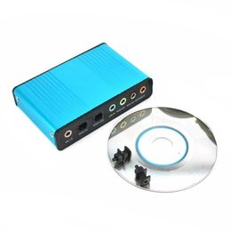 USB 6 kanaal 5 1 7 1 Surround External Sound Card PC Laptop Tablet Tablet Audio Optische adapterkaart Opname K Song 240229