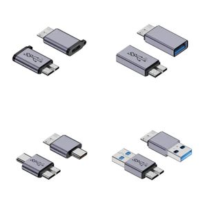 USB A/C naar Micro B 3.0 Adapter 10 Gbps Super Speed Data Sync Converter Type C naar MicroB Adapter