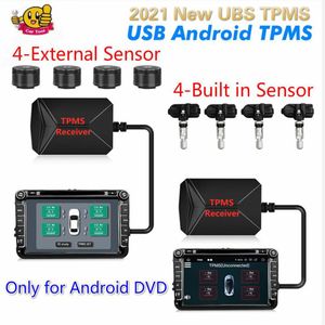 USB Android TPMS système de surveillance de la pression des pneus alarme automatique température des pneus pour voiture DVD avec 4 5 capteur externe interne 351E