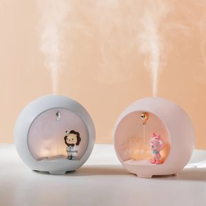 USB Aromatherapie Essentiële Olie Diffuser Mini Tafel Luchtbevochtiger met Warme Lamp voor Thuiskantoor Elektrische Geurmachine 240321