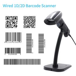 USB Barcodescanner 1D 2D QR Handheld Bedrade Barcodelezer met Standaard Compatibel Windows XP7810 Android Linux Systeem 240229