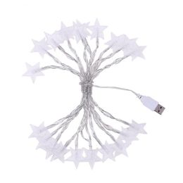 USB / batterie Power Star LED Garland Lights Fairy String étanche à la lampe extérieure de Noël