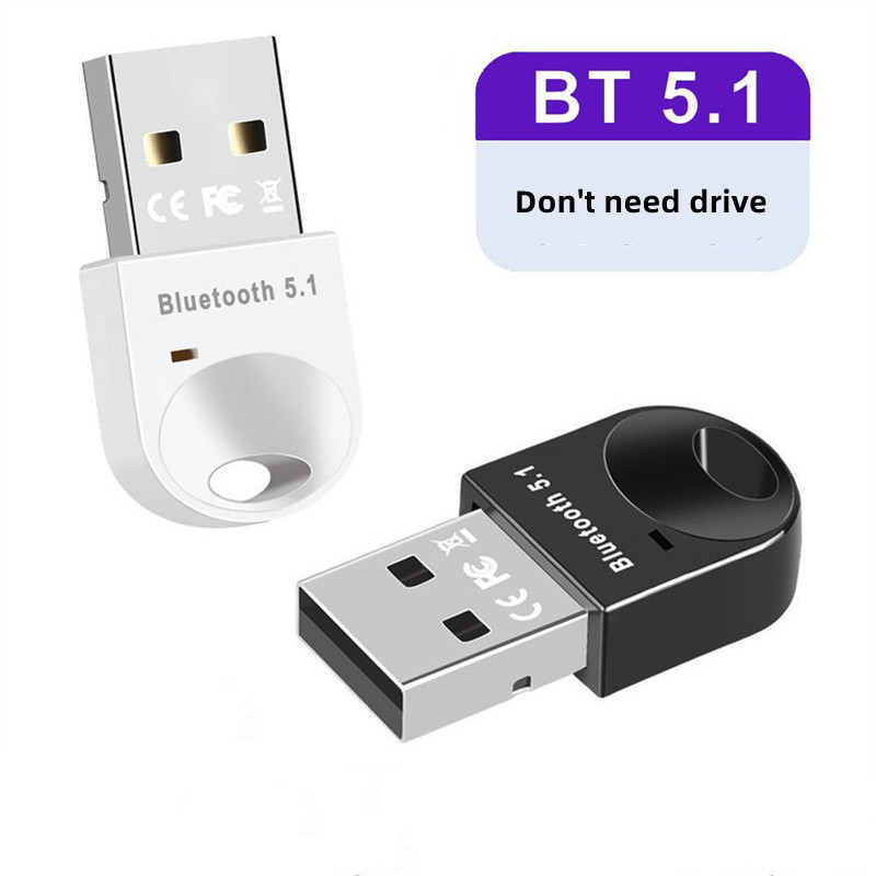 USB Bluetooth -адаптер для PC 5.0 Bluetooth Dongle 5.1 Ключ модуля Bluetooth для компьютера BT APTX -рецептор -аудиоситтер