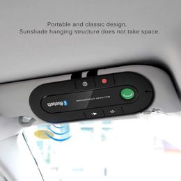 Kit mains libres USB Bluetooth pour voiture, téléphone sans fil, lecteur de musique MP3, pare-soleil, Clip, chargeur de téléphone, sans aux y240126