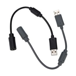 Câbles de rupture USB câble de rupture avec filtre pour cordon de connexion du contrôleur de jeu filaire Xbox 360